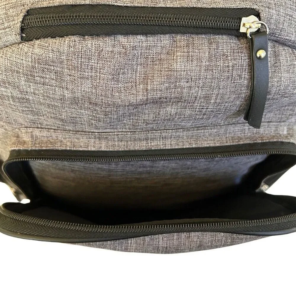 Diaper Bag Back‎ Pack BB Gear Adjustable Shoulder Straps & Handle Unisex Gray